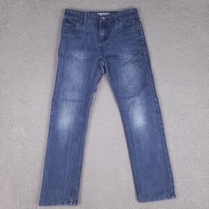 DKNY Jeans Boys Size 14 Blue Slim 27x27‎ Greenwich Straight Leg Denim Youth